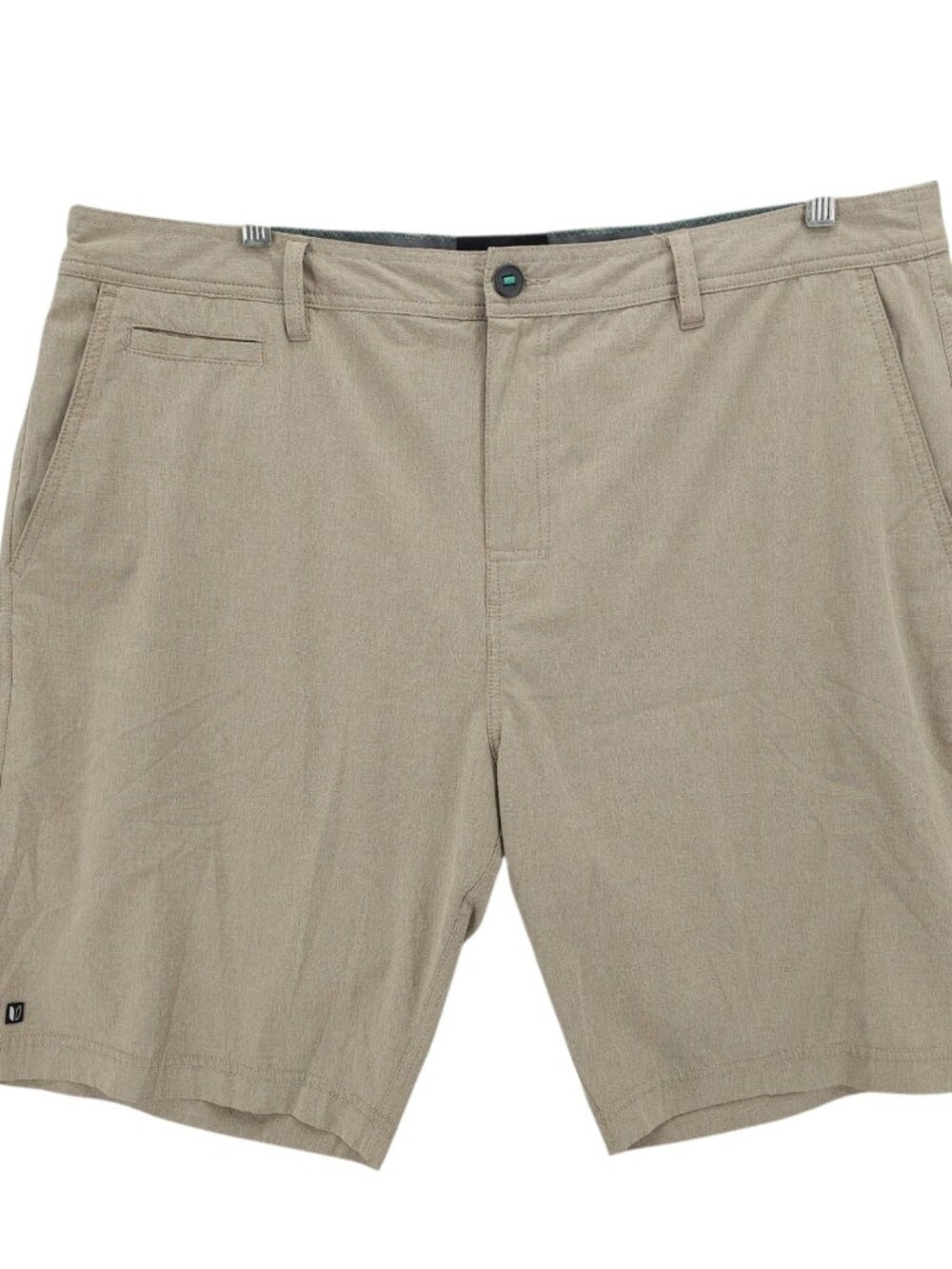 LINKSOUL Boardwalker Shorts Beige Tan Polyester Cotton Stretch Size 40